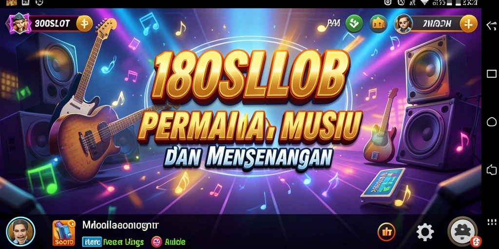Tampilan permainan 180SLOT yang seru dengan lagu-lagu menarik.