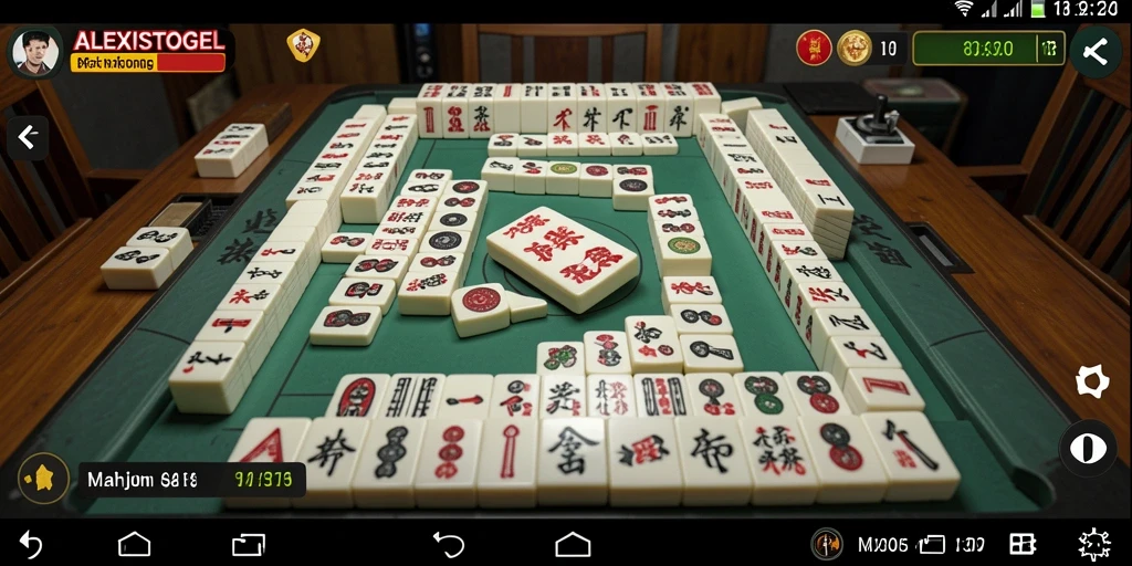 Tampilan menarik dan gameplay mendebarkan dari ALEXISTOGEL Mahjong.