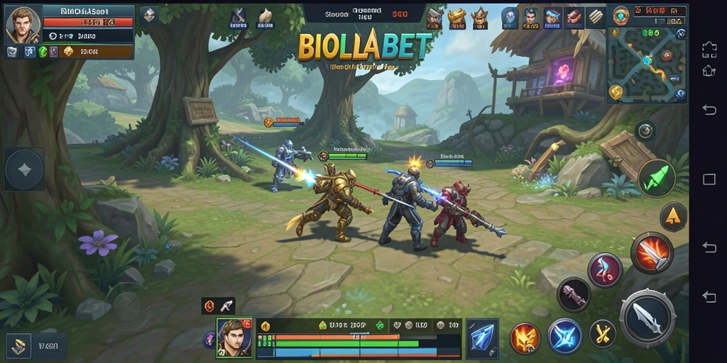 Tampilan gameplay menarik dari BIOLABET yang menunjukkan pertempuran strategis.