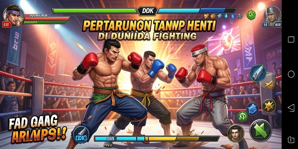 Tampilan pertarungan seru di DKK dengan aksi yang mendebarkan.