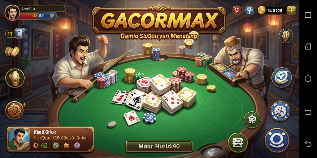 Tampilan gameplay QiuQiu di GACORMAX yang seru dan interaktif.