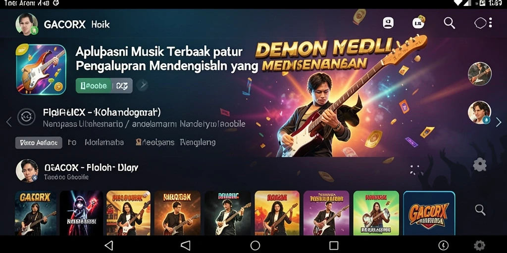 Gameplay menarik GACORX yang menyajikan musik berkualitas tinggi.