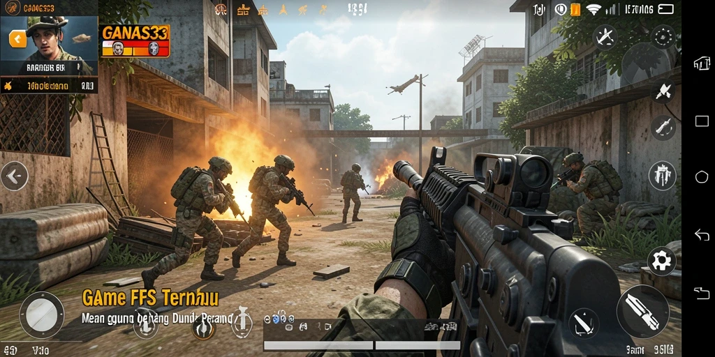 Tampilan menarik dari gameplay intens di GANAS33.
