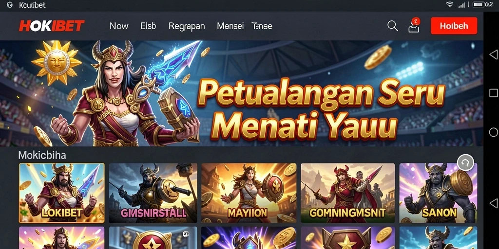 Screenshot gameplay HOKIBET menampilkan aksi seru dalam petualangan.