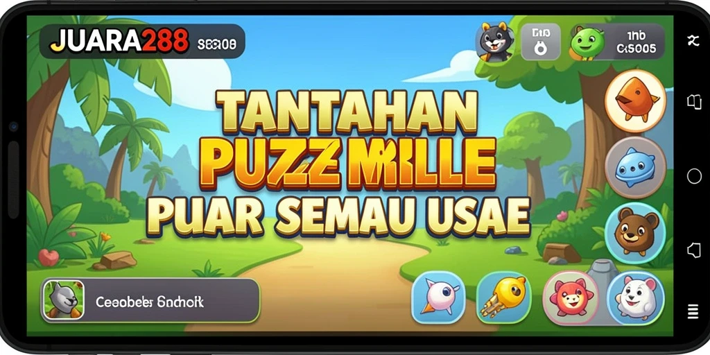 Tampilan gameplay JUARA288 dengan tantangan puzzle seru.