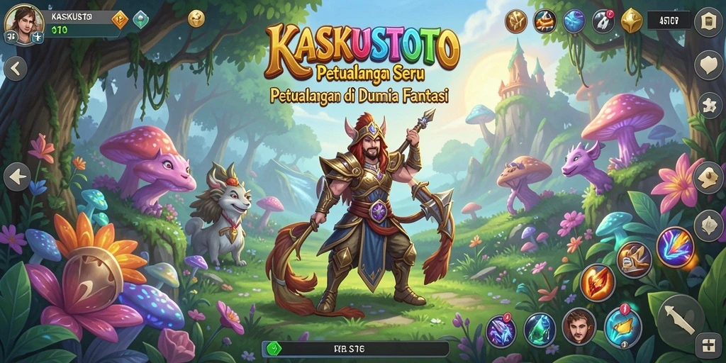 Screenshot utama KASKUSTOTO menampilkan aksi petualangan menegangkan.