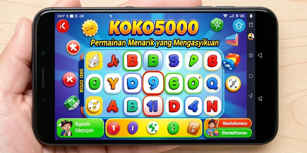 Screenshot gameplay KOKO5000 yang menampilkan keseruan Bingo.