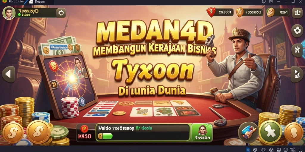 Gameplay seru MEDAN4D dalam membangun kerajaan bisnis.