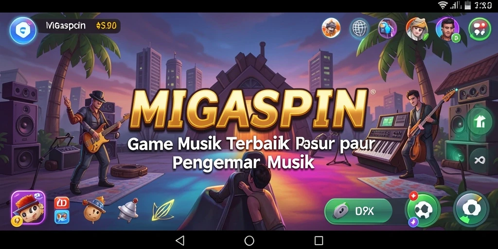 Tampilan gameplay MIGASPIN yang menarik dan interaktif.
