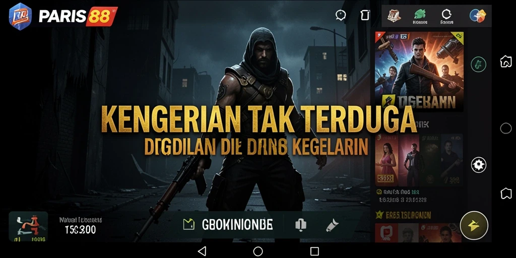 Tampilan gameplay PARIS88 yang mencekam dan menyeramkan.