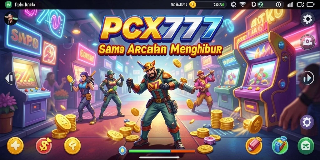 Tampilan screenshot game PCX777 menampilkan keseruan gameplay Arcade.