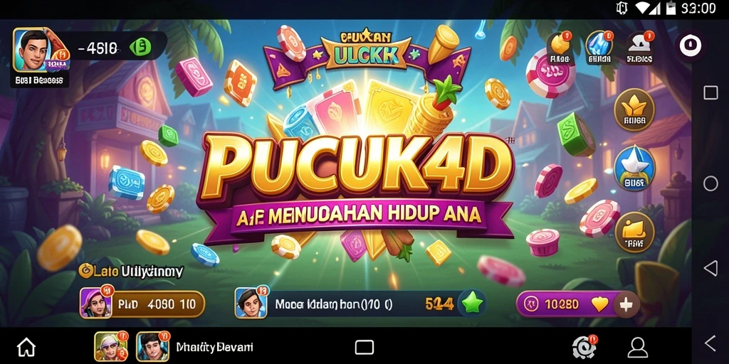 Tampilan antarmuka PUCUK4D yang user-friendly dan beragam fitur.