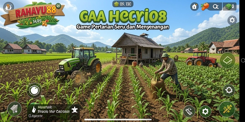 Tampilan gameplay seru dari RAHAYU88 saat bertani.