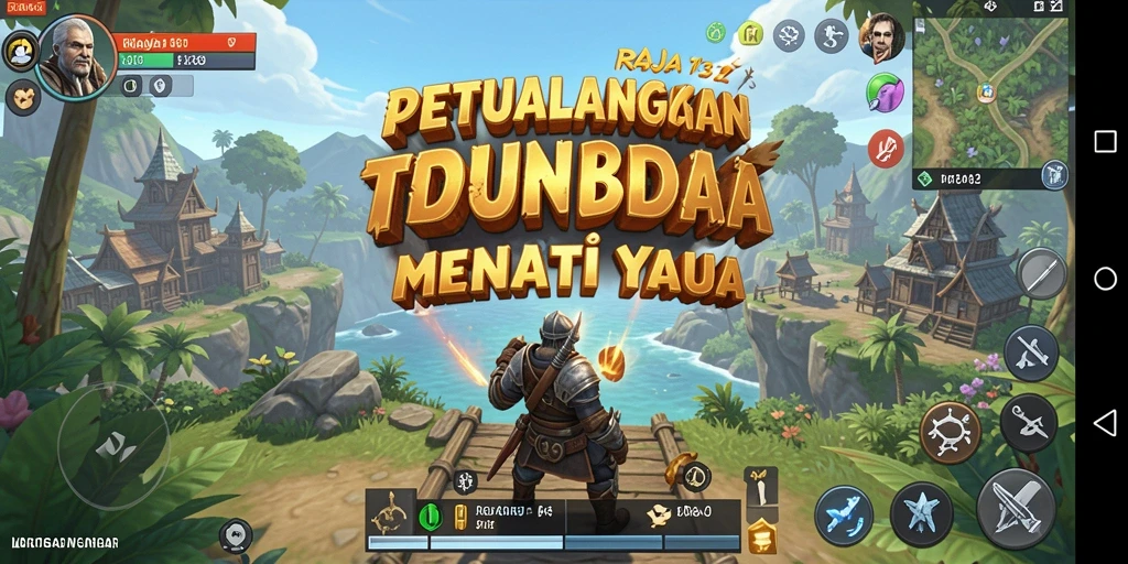 Tangkapan layar menampilkan gameplay seru dan eksplorasi di dunia terbuka.