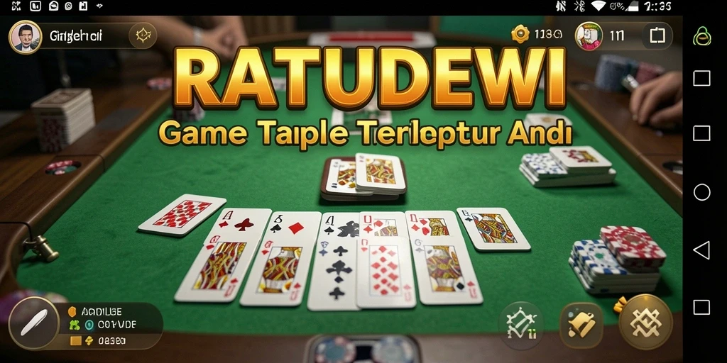 Tampilan seru gameplay Gaple di RATUDEWI.