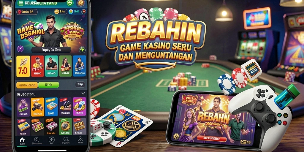 Tampilan menarik dari gameplay Kasino di REBAHIN.