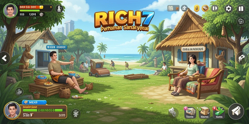 Tampilkan gameplay RICH7 yang menyenangkan dan menghibur.