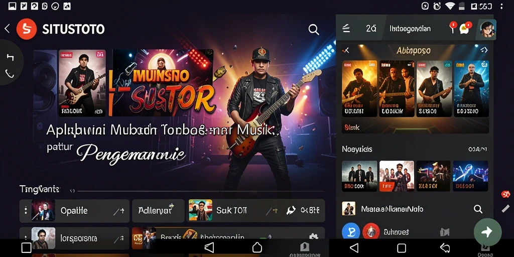 Tampilan gameplay SITUSTOTO yang menampilkan pengguna menikmati musik.