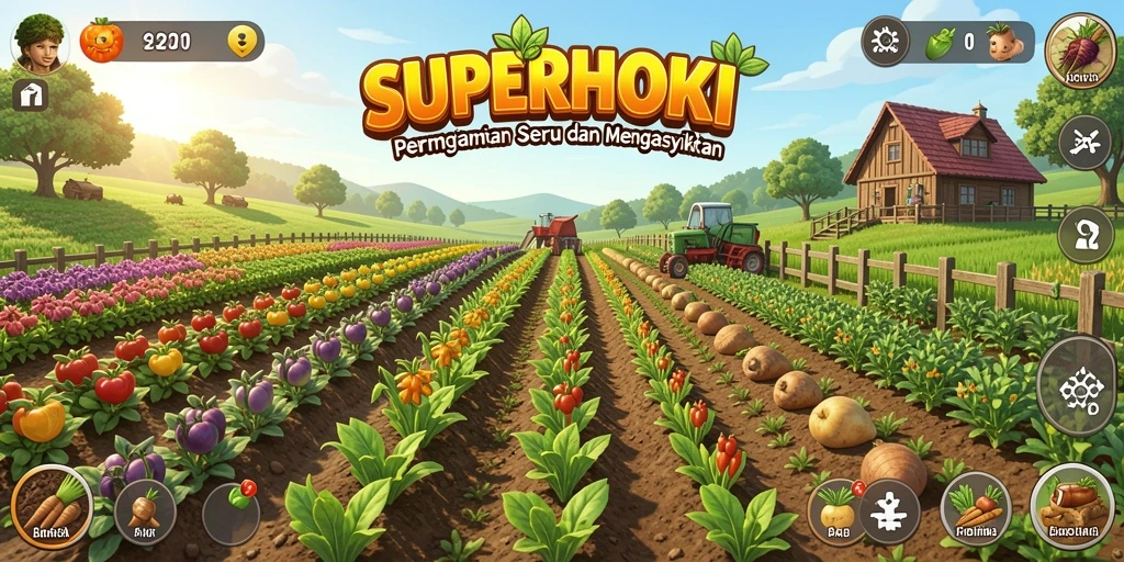 Tampilan visual menarik dari gameplay <strong>SUPERHOKI</strong> yang memikat.