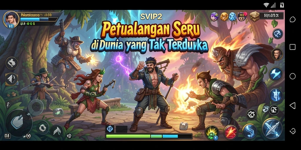 Tampilan gameplay luar biasa dari SVIP2 yang penuh petualangan.