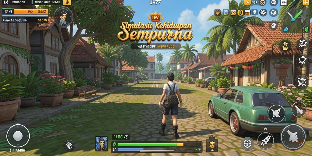 Screenshot UH77 menampilkan karakter dalam situasi sehari-hari yang realistis.
