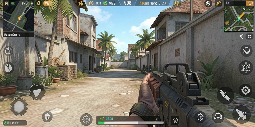 Tangkap aksi mendebarkan dalam gameplay TPS V98.