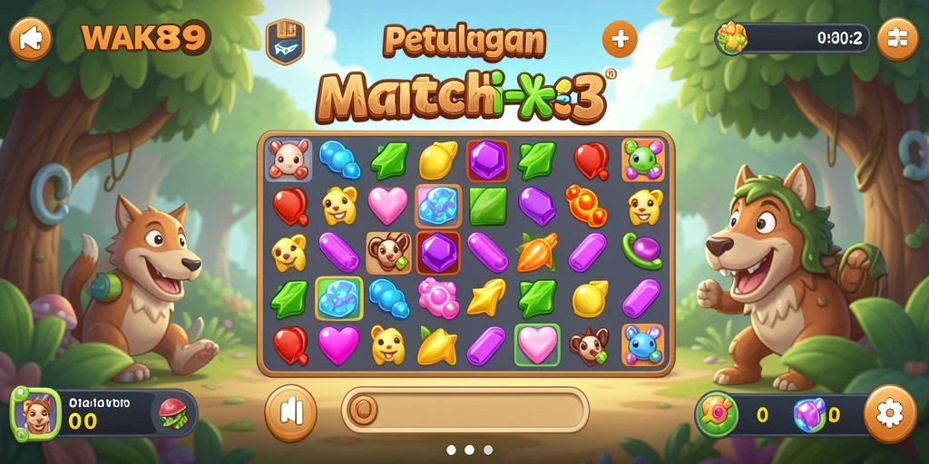 Tampilan gameplay <strong>WAK89</strong> yang menantang dan penuh warna.