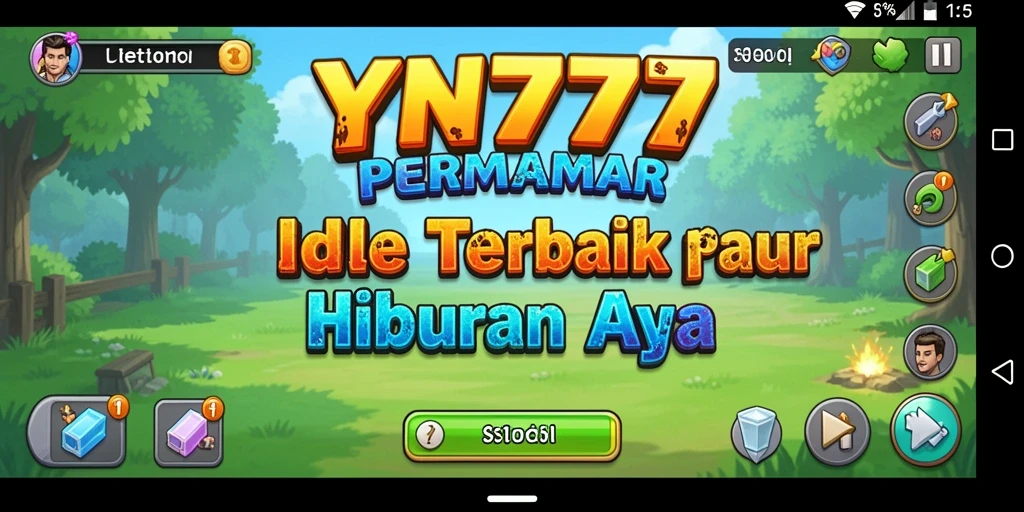 Screenshot gameplay YN777 yang menunjukkan aktivitas Idle yang menyenangkan.